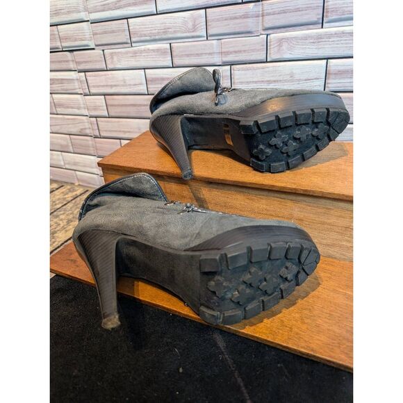 Bumper Sherpa lined 5" boot stilleto heels 10 - Picture 5 of 7